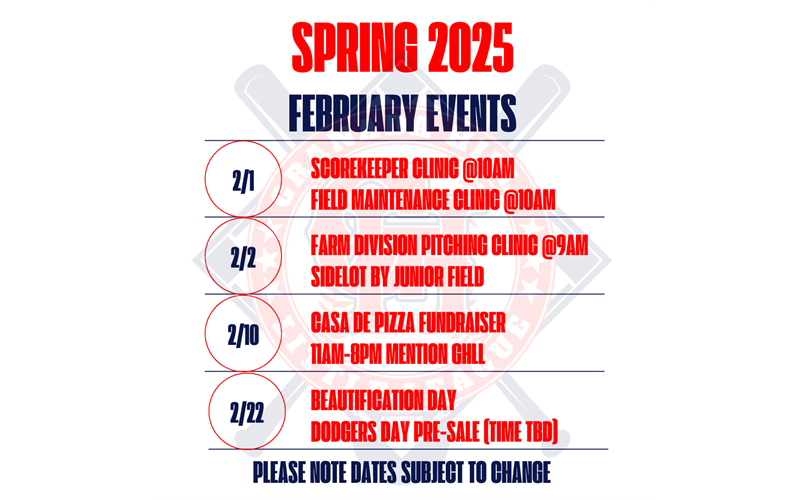 Calendar of Events